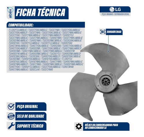 Hélice da Condensadora foto 2