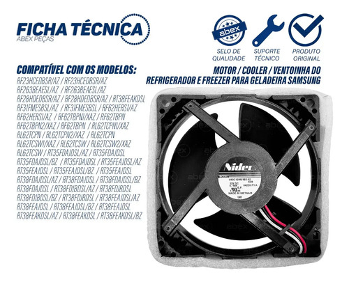 Cooler / Motor Ventilador / Micro Ventilador foto 2