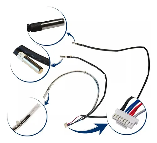 Resistência Terminal Azul Sensor de Temperatura de Descarga: foto 2
