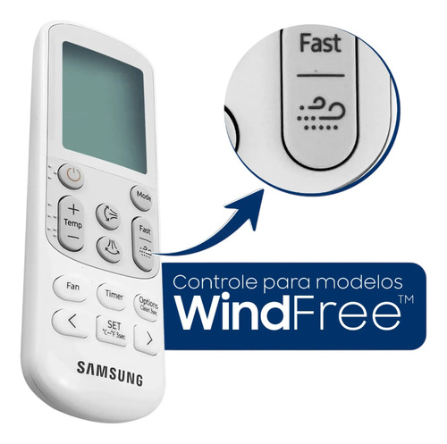 Controle Remoto Ar Condicionado Windfree Wifi foto 3