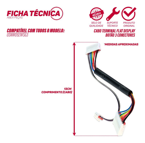 Cabo Flat da Placa Display foto 2