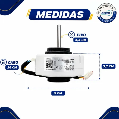 Motor Ventilador para Evaporadora de Ar Condicionado foto 3