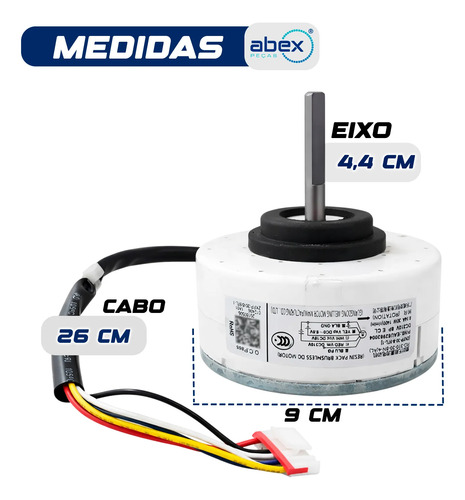 Motor Ventilador para Evaporadora de Ar Condicionado foto 3