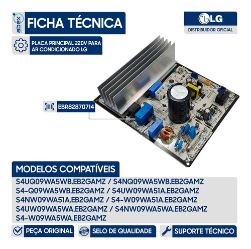 Placa Principal da Condensadora foto 2